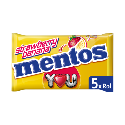 Mentos You Chewy Dragees Strawberry Banana