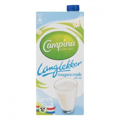 Campina Langlekker melk 0% vet