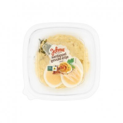 Johma Aardappel-gevuld eitje salade
