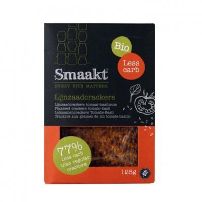 Smaakt Low carb lijnzaad cracker tomaat