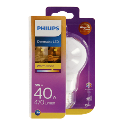 Philips LED warmglow standaard 40W E27 mat