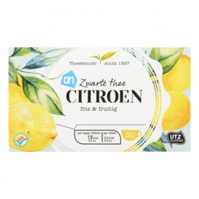 Huismerk Zwarte thee citroen