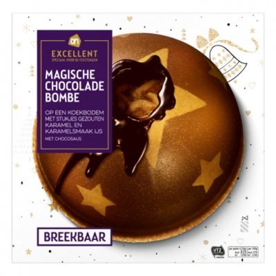 Huismerk Bombe karamelijs fudge