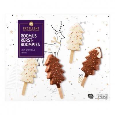 Huismerk Kerstboompjes met spikkels