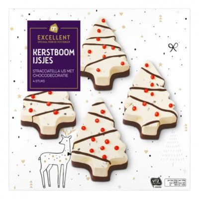 Huismerk Kerstboom ijsjes
