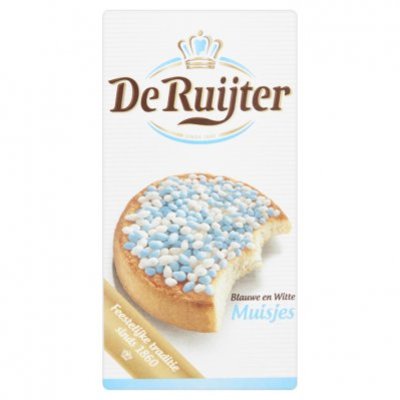 De Ruijter Muisjes blauw-wit
