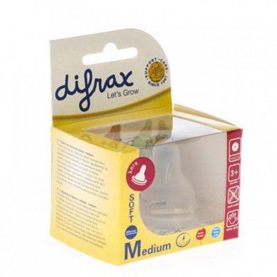 Difrax Flesspeen soft medium kers