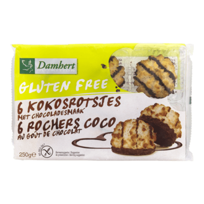Damhert Glutenvrije kokosrotsjes chocolade