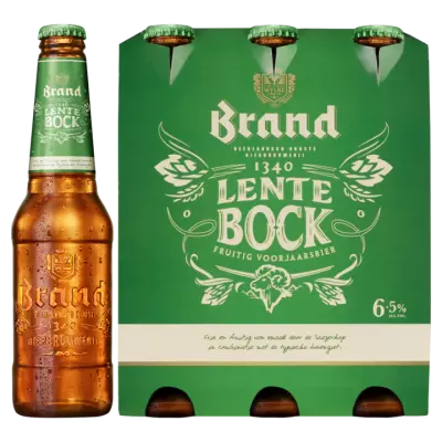 Brand Lentebock Bier Fles