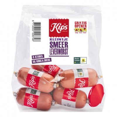 Kips Kleintje smeerleverworst 6st