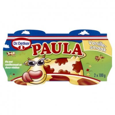 Dr. Oetker Paula vanille vla met chocolade vlekken