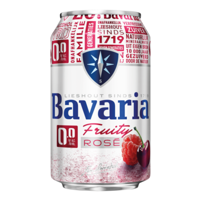 Bavaria 0.0% Alcoholvrij Fruity Rose Bier Blik