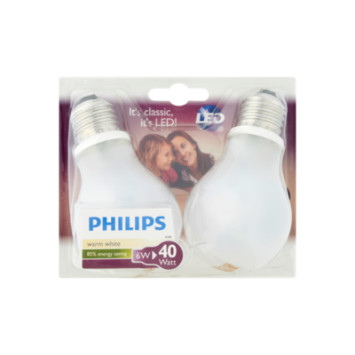 Philips Led Lamp Warm White 6W E