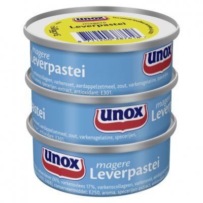 Unox Vleeswaren magere leverpastei