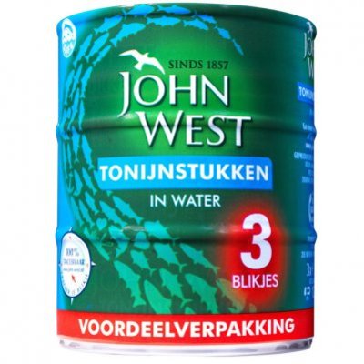 John West Tonijnstukken water