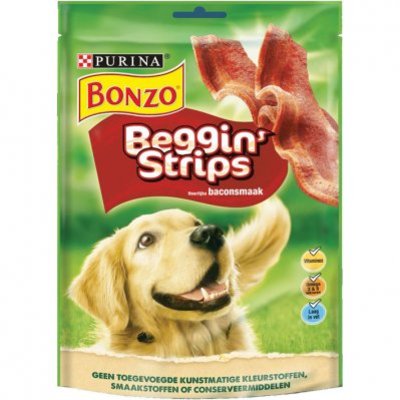 Bonzo Beggin' strips met baconsmaak