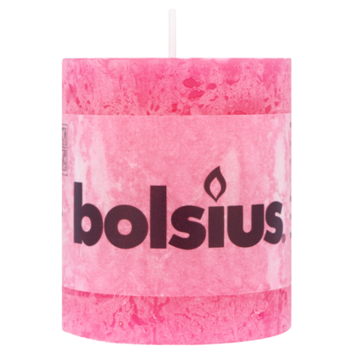 Bolsius Stompkaars rustiek rood 190x68 millimeter
