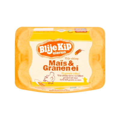Blije Kip Eieren Vrije Uitloop Maïs & Granen Ei