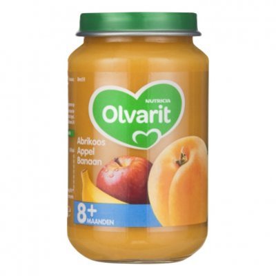 Olvarit Abrikoos appel banaan 8+ mnd