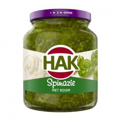 Hak Spinazie met room