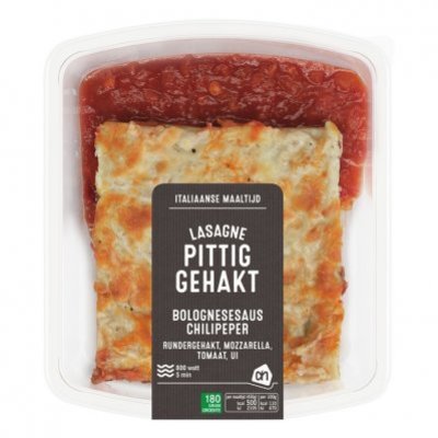 Huismerk Verse lasagne met pittig gehakt