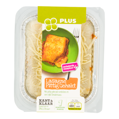 Huismerk Lasagne pittig gehakt