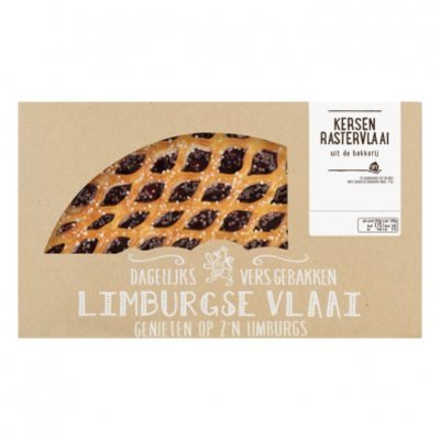 Huismerk Kersenrastervlaai half