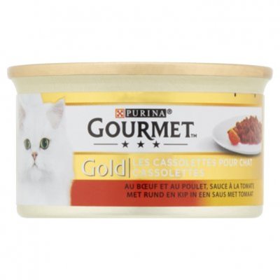 Gourmet Gold cassolettes met rund en kip