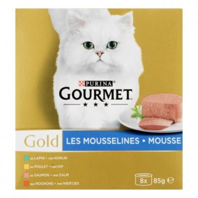 Gourmet Gold mousse 8-pack o.a. met kip
