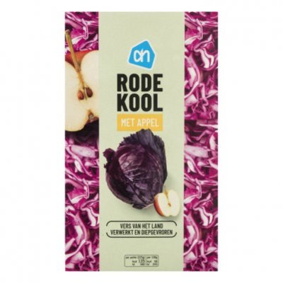 Huismerk Rodekool met appel deelblokjes