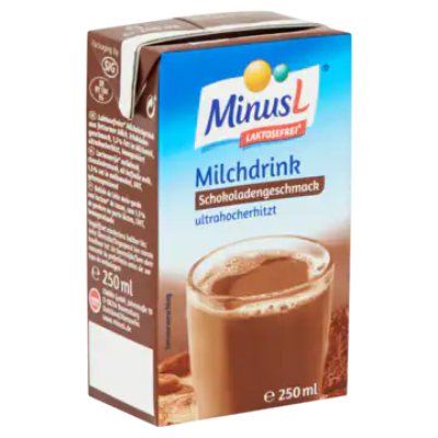 MinusL Lactosevrije Melkdrank Chocoladesmaak UHT