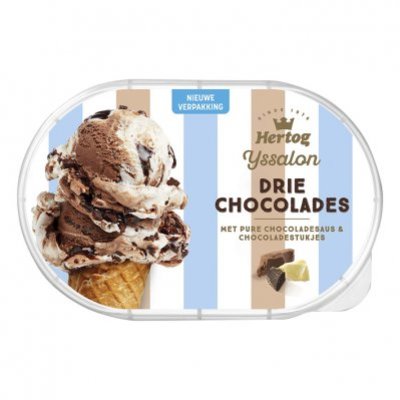 Hertog IJs 3 chocolades