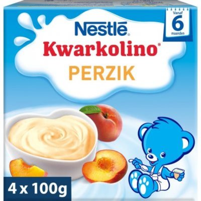 Nestlé Kwarkolino perzik 6+ mnd baby toetje