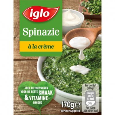 Iglo Spinazie à la crème