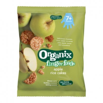 Organix Rijstwafels appel 7+m