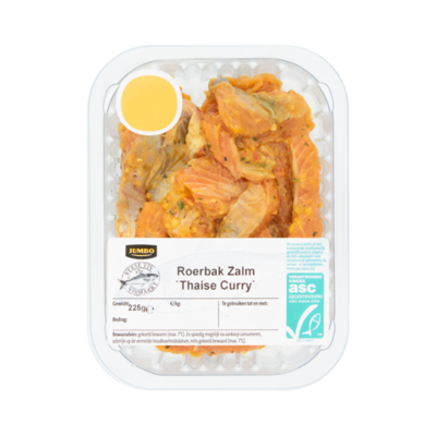 Huismerk Verse Vis Roerbak Zalm Thaise Curry