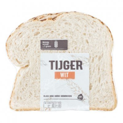 Huismerk Tijger wit half