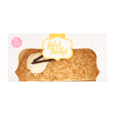 Huismerk Vanilleroomvlaai Half