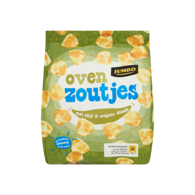 Huismerk Oven Zoutjes met Olijf & Oregano Smaak