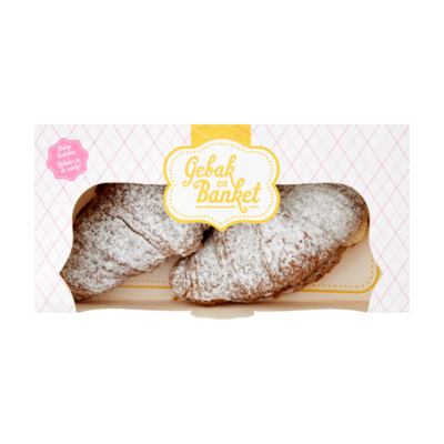 Huismerk Gebak en Banket Puddingcroissants