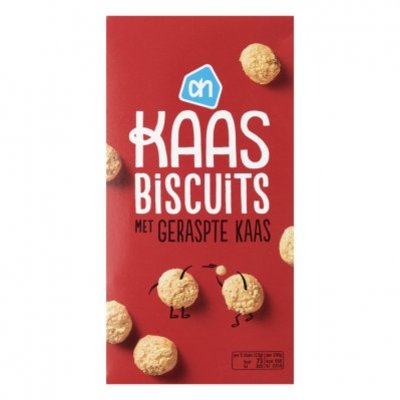 Huismerk Kaasbiscuits met geraspte