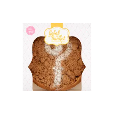 Huismerk Sint Speculaas Kruimelvlaai met Appel