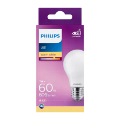 Philips LED Lamp Warm White 7W E