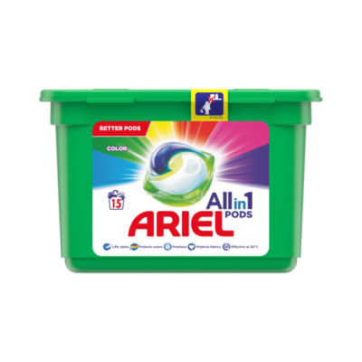 Ariel Allin1 Pods Kleur Wasmiddelcapsules 15 Wasbeurten