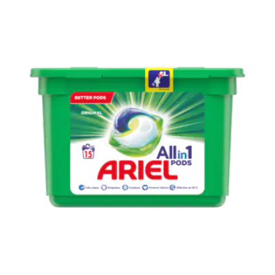 Ariel Allin1 Pods Regular Wasmiddelcapsules 15 Wasbeurten