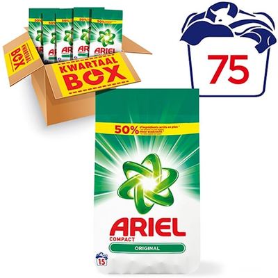Ariel regular waspoeder kwartaalbox 75 wasbeurten