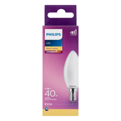 Philips LED Warm White 4.3W E
