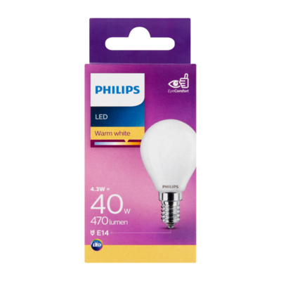 Philips LED Warm White 4.3W E