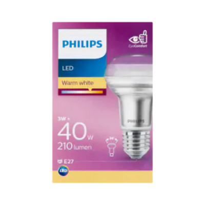 Philips LED Lamp Warm White 3W E