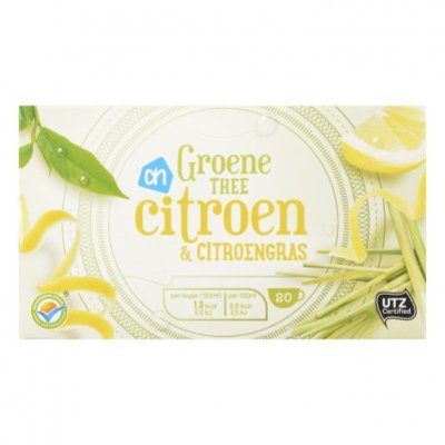 Huismerk Groene thee citroen & citroengras